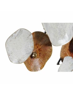 Décoration murale DKD Home Decor 91 x 5 x 50 cm Terre cuite Blanc Cercles (2 Unités) 2