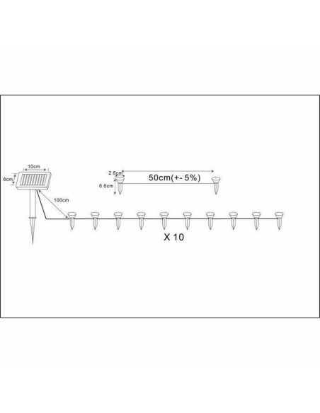 Guirlande lumineuse LED Galix Solaire 100 Lm