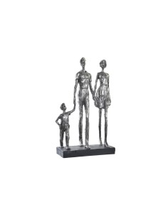 Figurine Décorative DKD Home Decor Argenté Noir Résine Moderne Famille (26 x 11,5 x 41,5 cm)