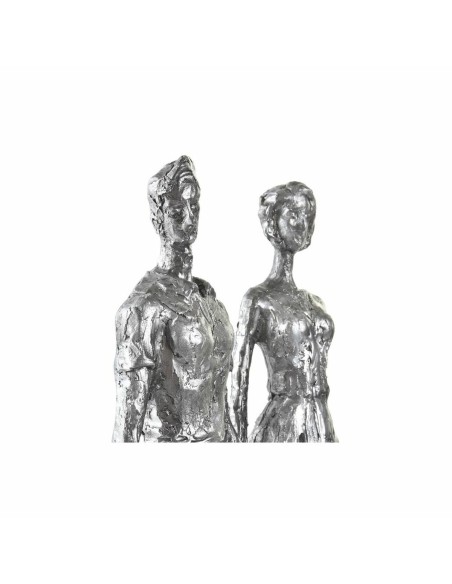Figurine Décorative DKD Home Decor Argenté Noir Résine Moderne Famille (26 x 11,5 x 41,5 cm)