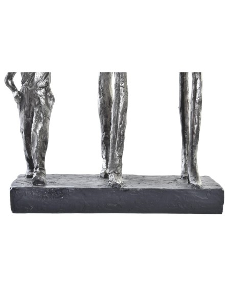 Figurine Décorative DKD Home Decor Argenté Noir Résine Moderne Famille (26 x 11,5 x 41,5 cm)