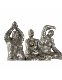 Figurine Décorative DKD Home Decor 11 x 22,5 x 17 cm Doré Yoga (3 Unités) 2