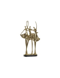 Figurine Décorative DKD Home Decor 25 x 9,8 x 44,5 cm Noir Doré Danseuse Classique Romantique