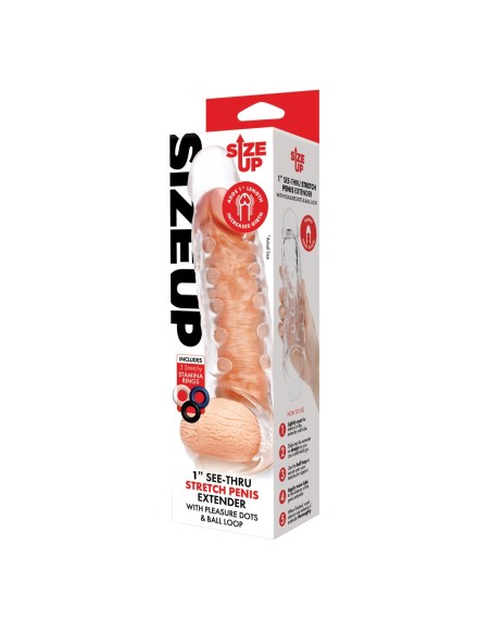 Manchon de pénis Size Up Ø 4,5 cm 22 cm