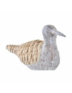 Figurine Décorative DKD Home Decor Gris Naturel Oiseau méditerranéen 23 x 9 x 26,7 cm 2