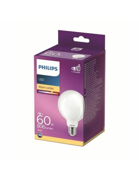 Lampe LED Philips Equivalent 60 W Blanc E E27 (2700 K)