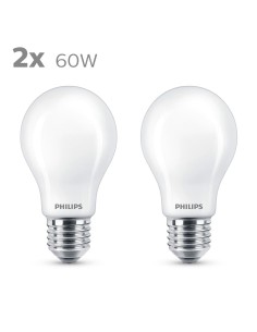 Lampe LED Philips Classic Standard 60 W Blanc E E27 (2700 K) (2 Unités) 2