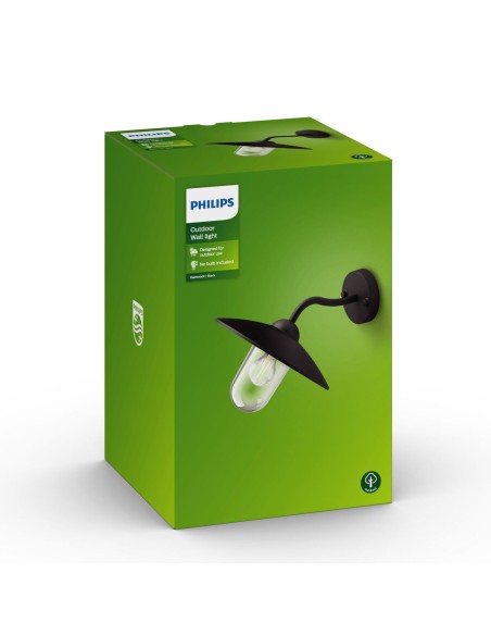 Applique Murale Philips 0164330PN Extérieur Noir Aluminium 60 W E27