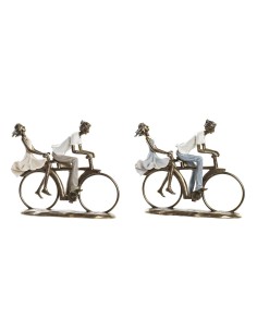 Figurine Décorative DKD Home Decor 27 x 9,5 x 23 cm Cuivre Couple (2 Unités)