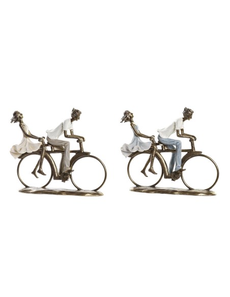 Figurine Décorative DKD Home Decor 27 x 9,5 x 23 cm Cuivre Couple (2 Unités)