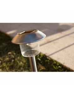 Lampe solaire Lumisky Alesia LED Argenté Acier inoxydable Blanc froid 6500K (8 Unités) 2