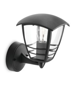 Applique Murale Philips My Garden Creek Noir Aluminium A 60 W E27
