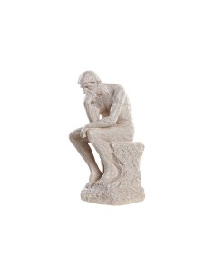 Figurine Décorative DKD Home Decor The Thinker Beige Homme 12 x 11 x 25 cm