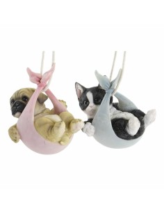 Figurine Décorative DKD Home Decor Multicouleur Chien 18 x 12,5 x 16 cm (4 Unités) 2