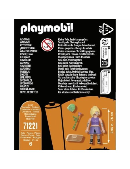 Ensemble de jouets Playmobil 71221 Naruto Shippuden Plastique 6 Pièces