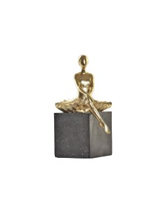 Figurine Décorative DKD Home Decor Ballerine Doré Résine Gris foncé (21,5 x 23 x 32 cm)
