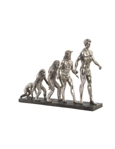 Figurine Décorative DKD Home Decor Origin of Species Argenté Chrome 55 x 18 x 42 cm
