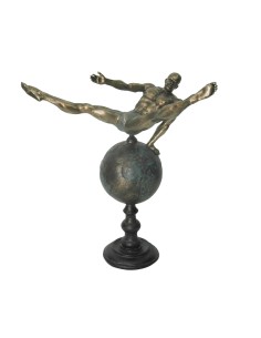 Figurine Décorative DKD Home Decor Monde Doré Résine Gymnaste Moderne (29 x 16 x 33 cm)