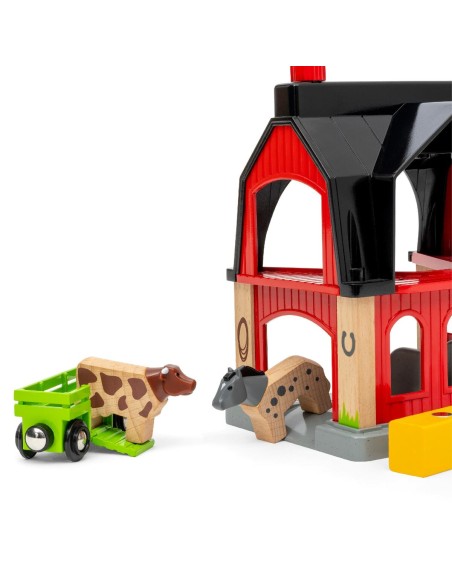 Ensemble de jouets Ravensburger Animal barn Bois