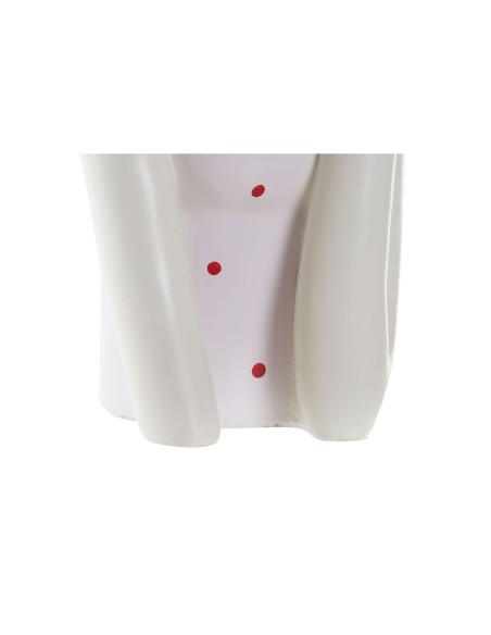 Figurine Décorative DKD Home Decor 18,5 x 15 x 31 cm Femme Rose Blanc (2 Unités)