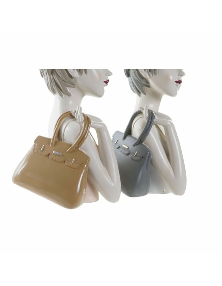 Figurine Décorative DKD Home Decor Femme Rose Blanc 15 x 15 x 27,5 cm (2 Unités)