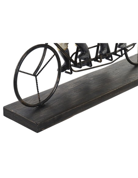 Figurine Décorative DKD Home Decor Singe Tricycle Noir Doré Métal Résine Colonial (40 x 9 x 31 cm)