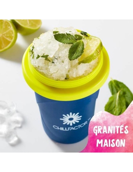 Verre pour Glaces Alimentaires et Granités avec Recettes Bandai Chillfactor Granita Mug Rose Plastique