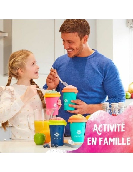 Verre pour Glaces Alimentaires et Granités avec Recettes Bandai Chillfactor Granita Mug Rose Plastique