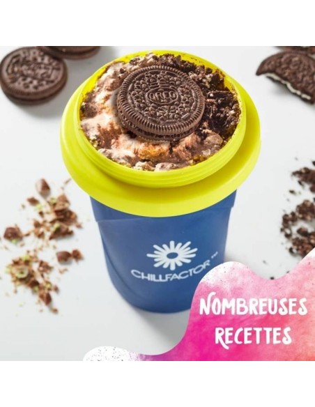 Verre pour Glaces Alimentaires et Granités avec Recettes Bandai Chillfactor Granita Mug Rose Plastique