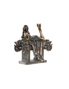 Figurine Décorative DKD Home Decor Femme Cuivre Résine (30,5 x 15,5 x 28,5 cm)