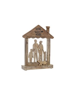 Figurine Décorative DKD Home Decor Marron Bois de manguier Moderne Famille (30 x 8 x 39 cm)