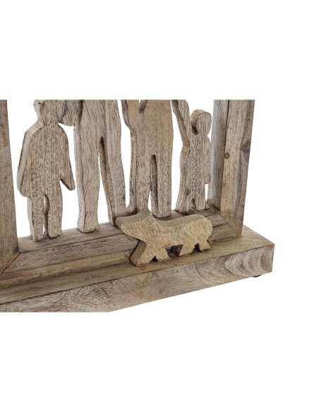 Figurine Décorative DKD Home Decor Marron Bois de manguier Moderne Famille (30 x 8 x 39 cm)