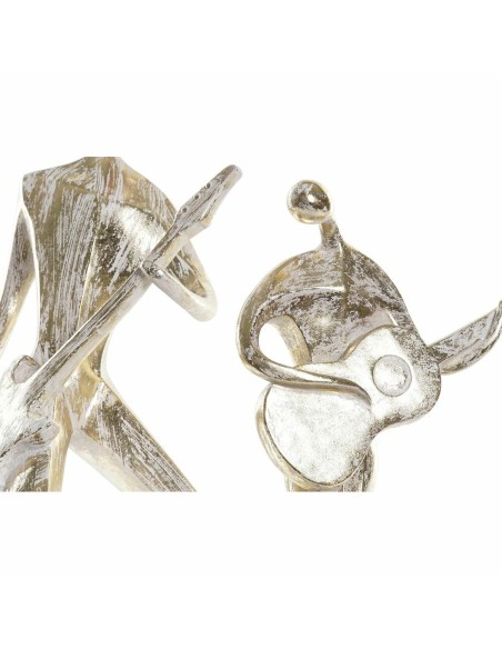 Figurine Décorative DKD Home Decor 21 x 13 x 42 cm 17 x 7,5 x 33 cm Doré Musicien (2 Unités)