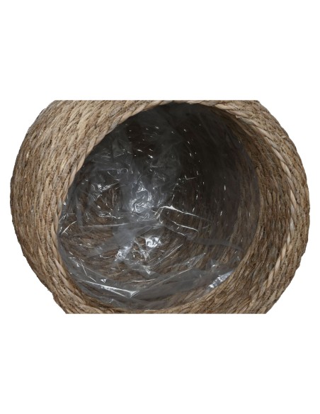Cache-pot Home ESPRIT Marron Fibre Urbaine 42 x 42 x 39 cm (3 Pièces)