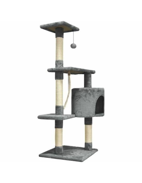 Grattoir pour Chats Paloma Dark Gris Polyester Tissu Peluche Bois (1 Unité)