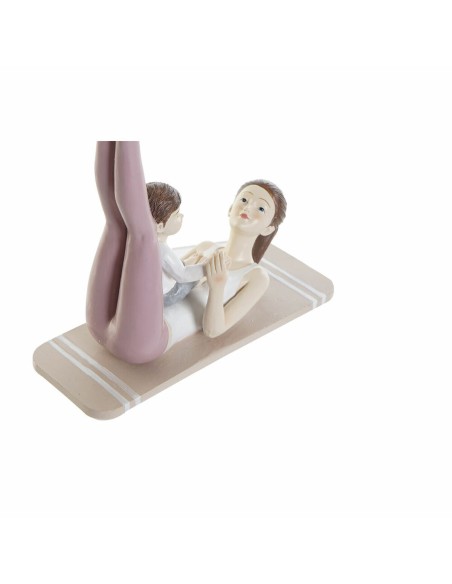 Figurine Décorative DKD Home Decor Rose Yoga Scandi 15,5 x 6,5 x 17 cm