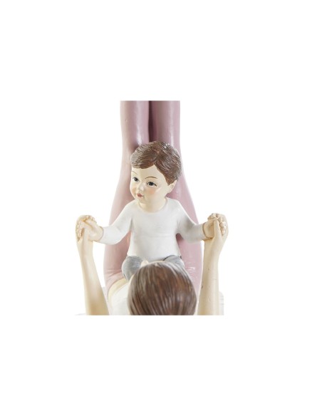 Figurine Décorative DKD Home Decor Rose Yoga Scandi 15,5 x 6,5 x 17 cm