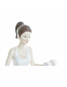 Figurine Décorative DKD Home Decor Rose Yoga Scandi 20 x 8 x 16,5 cm 2