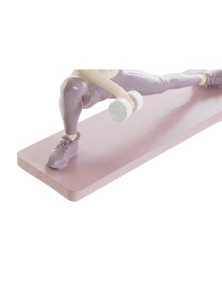 Figurine Décorative DKD Home Decor Rose Yoga Scandi 20 x 8 x 16,5 cm