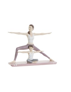 Figurine Décorative DKD Home Decor 24 x 6,5 x 19,5 cm Scandi Rose Yoga