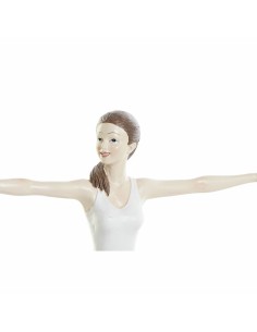 Figurine Décorative DKD Home Decor 24 x 6,5 x 19,5 cm Scandi Rose Yoga 2