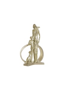 Figurine Décorative DKD Home Decor Doré Résine Moderne Famille (26 x 14,5 x 39 cm)