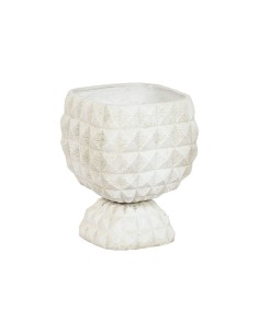 Cache-pot Home ESPRIT Argile Fibre Moderne 32 x 32 x 40 cm