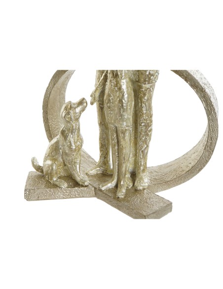 Figurine Décorative DKD Home Decor Doré Résine Moderne Famille (26 x 14,5 x 39 cm)