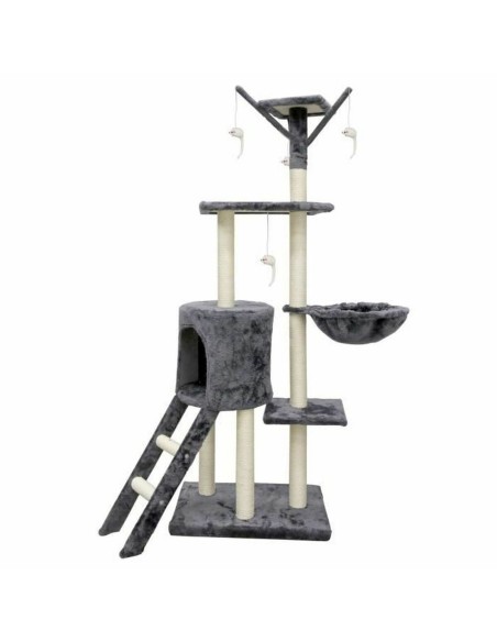 Grattoir pour Chats Jipsy 79 x 34 x 138 cm Gris Sisal Ø 7 cm