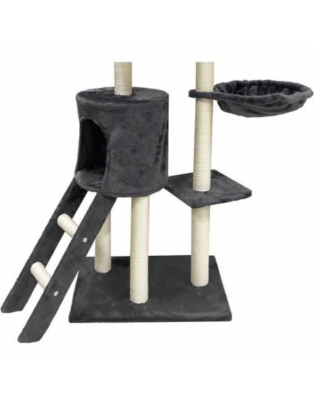 Grattoir pour Chats Jipsy Dark Gris Tissu Peluche Bois (1 Unité)
