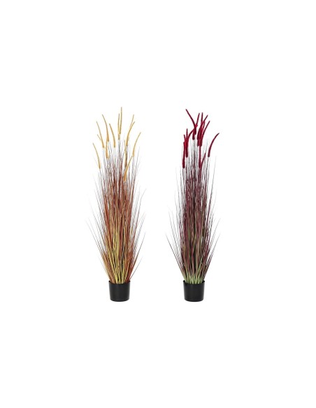 Plante décorative DKD Home Decor Orange Polyéthylène Bordeaux PVC 30 x 30 x 150 cm (2 Unités)