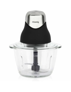Hachoir Hkoenig LEO8 Noir Chrome verre Acier inoxydable 1 L
