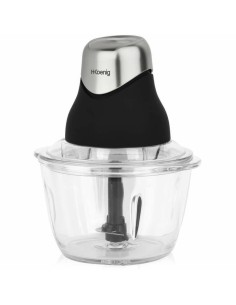 Hachoir Hkoenig LEO8 Noir Chrome verre Acier inoxydable 1 L 2