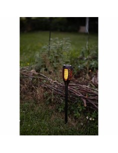 Lampe solaire Galix Résine Noir Ø 7,3 x 47 cm 2